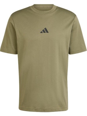 adidas Erkek Yeşil T-Shirt M Sl Sj T JF1097 Şık Tasarım ve Nefes Alabilir Kumaş ile Günlük Kullanım