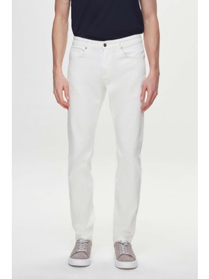 Ds Damat Slim Fit Ekru Gabardin Denim Pantolon