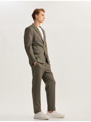 Koton Viskon Karışımlı Chino Cep Detaylı Tapered Fit Pantolon