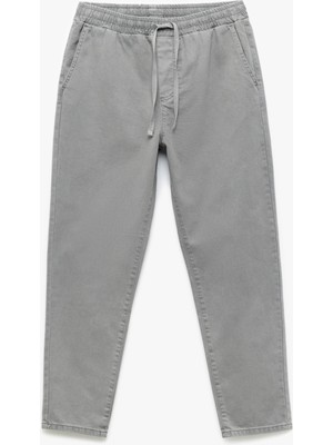 Koton Beli Bağcıklı Straight Fit Cep Detaylı Pamuklu Jogger Pantolon