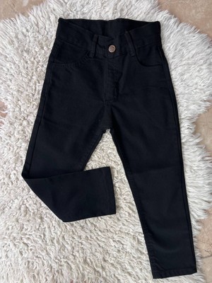Linoş Kids Unisex Çocuk Jean Pantolon Gizli Ayarlanabilir Bel Unisex Kot Pantolon