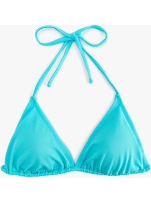 Koton Boyundan Bağlamalı Ipli Üçgen Bikini Üstü