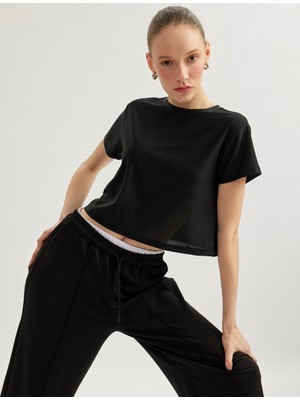 Koton Kısa Kollu Bisiklet Yaka Basic Spor Tişört