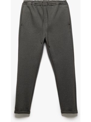 Koton Viskon Karışımlı Beli Bağcıklı Jogger Eşofman Pantolon