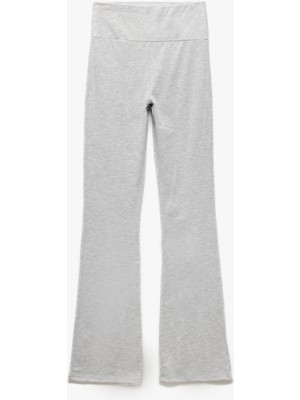 Koton Yüksek Bel Slim Fit Ispanyol Paça Eşofman Altı
