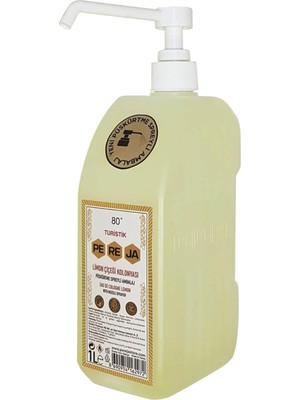 Pereja 1 Lt Pompalı Limon Kolonyası 80 Derece Ferahlatıcı ve Hijyenik Kullanım İçin