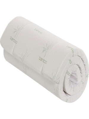 Avocado Bamboo 80X200 Visco Yatak Pedi, Yıkanabilir Kılıflı Yatak Şiltesi, Uyku Pedi, Topper