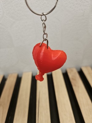 Sevgiliye Özel Kalpli Balon Anahtarlık