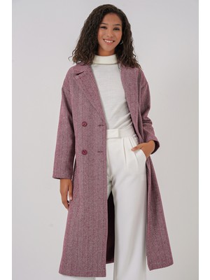 Bigdart A.siyah Oversize Geniş Kesim Yünlü Uzun Kaşe Kaban 9113