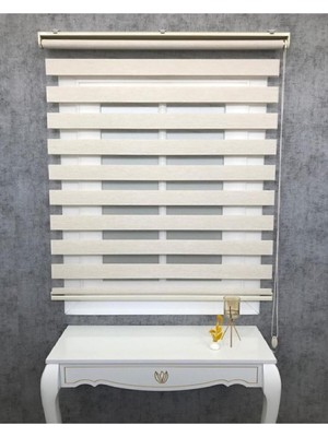 Trend Stor Perde Zebra Buzlu Kahve Desenli Blackout Karartma Stor Perde 220 x 180 cm