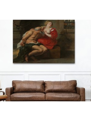 Marsilyan- Peter Paul Rubens Cimon ve Pero Kanvas Tablo, Çıplak Tablo, Giclee Duvar SANATI-5377