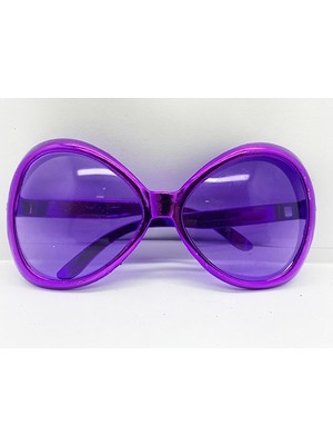 Just Cheap Store Mor Renk Yeşilçam Nostalji 80LI Yıllar 90LI Yıllar Parti Gözlüğü  7 x 16  cm