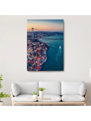 Marsilyan- Boğaziçi Kuş Bakışı Dekoratif Kanvas TABLO-5971