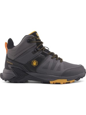 Lumberjack Waterproof Bot Erkek K.Gri-Sarı 40-45 Ortopedik Tekstil Bağcıklı Kışlık Rahat Taban