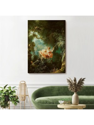 Marsilyan- Jean-Honore Fragonard Salıncağın Mutlu Kazaları TABLOSU-6253
