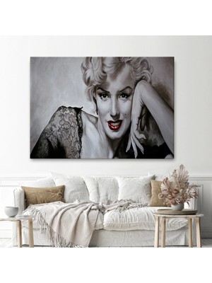 Marsilyan- Marilyn Monroe Dekoratif Duvar TABLOSU-6610