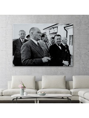Marsilyan- Atatürke Bakan Şükrü Kaya Dekoratif Duvar TABLOSU-6637