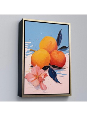 Marsilyan- Çerçeveli Masa Üstündeki Portakallar TABLO-7654