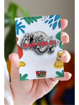 Rozzy Lab Iron Maiden - Rock Music - Müzik - Pin - Rozet - Broş - Yaka Çanta Aksesuar