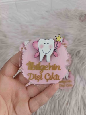 Doğrukan 10 Adet Pembe Diş Figürlü Magnet Diş Buğdayı Diş Mevlüt Hediyelikleri