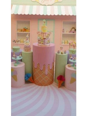Maya Decor Co. Strafor Silindir 30 x 80  cm