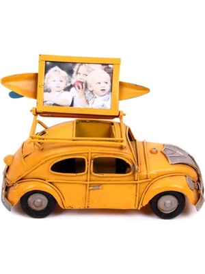 Dekoratif Metal Araba Kalemlik ve Çerçeveli