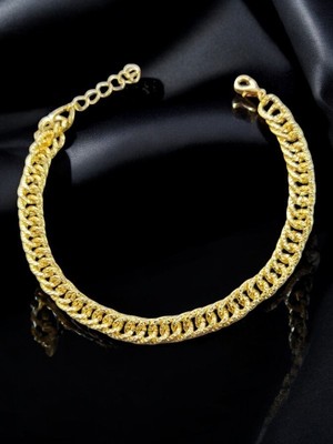 Feron Accessories 0824 Kalın Zirkon Taşlı Çelik Bileklik