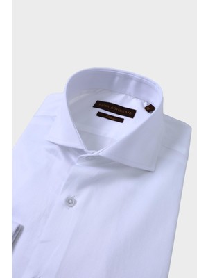 Slim Fit Italyan Yaka Duble Manşet Pamuklu Erkek GÖMLEK-KAW4029S
