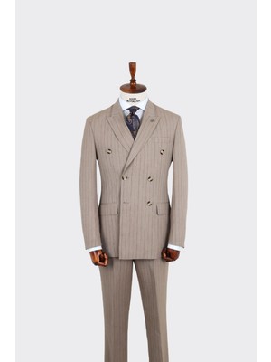 Kırlangıç Yaka Kruvaze Erkek Takım ELBISE-KAX1271W