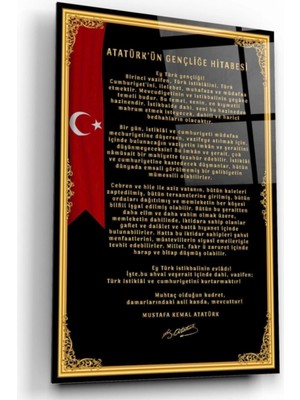 Marsilyan- Gençliğe Hitabe Cam Tablo