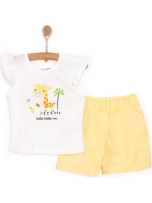 HelloBaby Kız Tshirt-Şort Kız Bebek