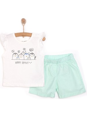 HelloBaby Kız Tshirt-Şort Kız Bebek