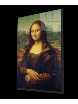 Marsilyan- Mona Lisa Portresi Sanat Cam Tablo Ev ve Ofis Duvar Dekoru