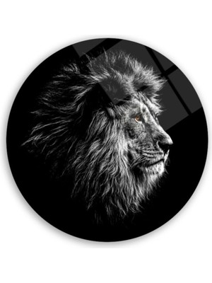 Marsilyan- Aslan Yuvarlak Cam Tablo