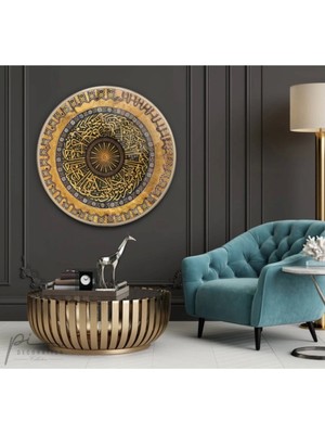 Ayasofya Kubbesi Yuvarlak Cam Tablo