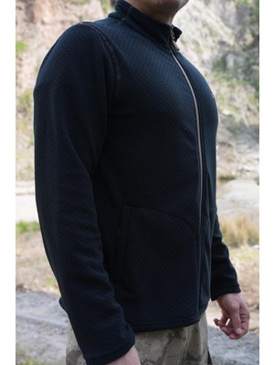 Wolftrap Tactical Hazal Siyah Petek Polar Ceket