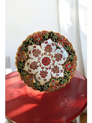 Eporselen Aşk-I Zer 30 cm Çini Tabak