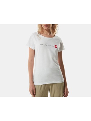 The North Face W SS Neverstopexplorıng Tee-Eu Beyaz Kadın T-Shirt NF00A6PRLB11