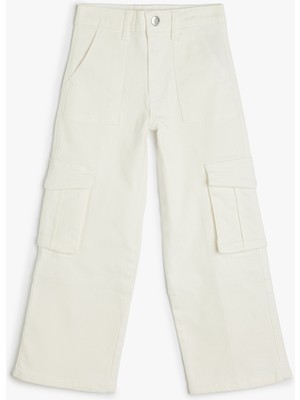 Koton Normal Bel Pamuklu Cepli Kargo Pantolon