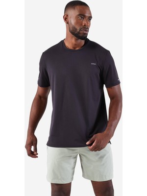 Kiprun Erkek Siyah Nefes Alan Spor Tişörtü KIPRUN Dry 500 - Koşu