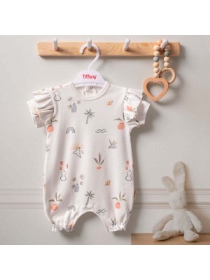 Tiffany Baby Sunny Garden Yarım Kol Kısa Bebek Tulumu 2410026