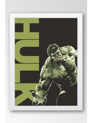 Hulk Çerçeveli Tablo - Marvel Film Posteri Tablo