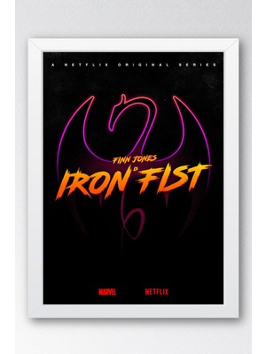Iron Fist Çerçeveli Tablo - Marvel Dizi Posteri Tablo