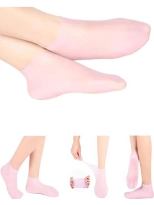 Silikon Ayak Bakım Nemlendirici Çorap Çatlak Kuruluk Önleyici Jel Topuk Krem Çorabı Ayak Maskesi
