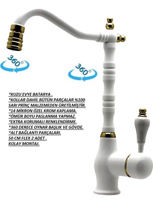 Opak Lüx Mutfak Evye Bataryası