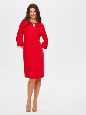 Faik Sönmez Taş Fiyonk Aksesuarlı Abiye Elbise 022