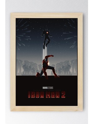Iron Man Çerçeveli Tablo - Demir Adam Marvel Film Posteri Tablo