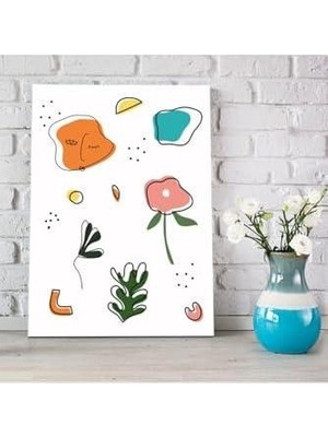 Abstract Tasarımlı Dekorasyon 30X40 Kanvas Tablo