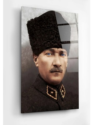 Taulart Atatürk 4mm Kırılmaz Temperli Yüksek Çözünürlüklü Cam Tablo