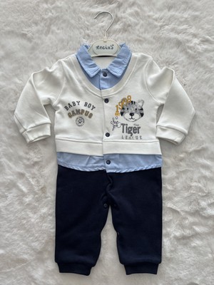 Nurcan Bebe Tiger Süveterli Tulum